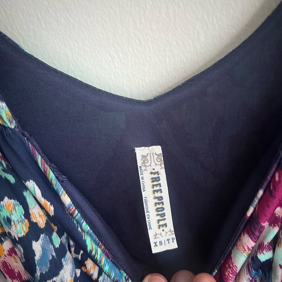 Free People Multicolored Paisley Tiered Sleeveless Mini Dress - Picture 5 of 7